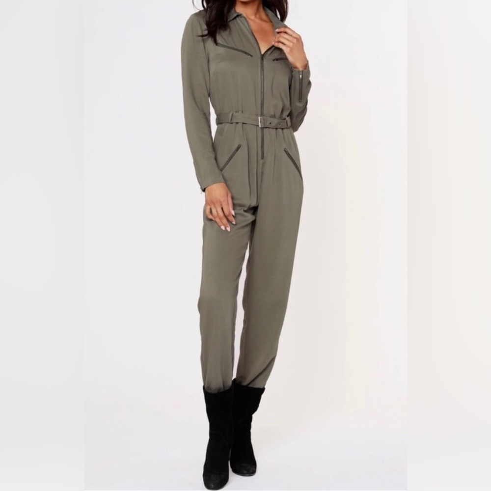 BOBI BLACK Zip-up Flight Jumpsuit